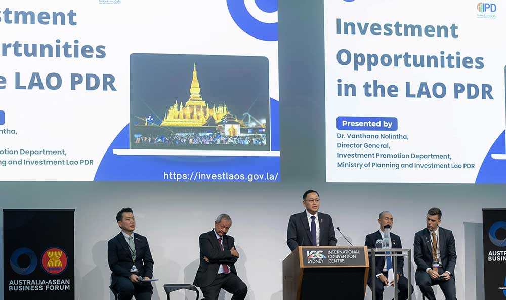 Laos Delegates Showcase Investment Opportunities at the 10th Australia-ASEAN Business Forum 2024 in Sydney, Australia