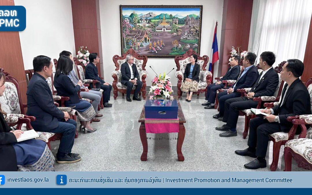 ທ່ານຮອງລັດຖະມົນຕີ, ຮອງປະທານຄະນະກໍາມະການສົ່ງເສີມ ແລະ ຄຸ້ມຄອງການລົງທຶນ, ຕ້ອນຮັບ ການເຂົ້າຢ້ຽມຂໍານັບຂອງ ທ່ານຜູ້ອໍານວຍການໃຫຍ່ ບໍລິສັດໄຟຟ້າ ຫົງສາ ຈໍາກັດ ພ້ອມດ້ວຍຄະນະ