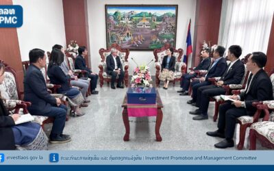 ທ່ານຮອງລັດຖະມົນຕີ, ຮອງປະທານຄະນະກໍາມະການສົ່ງເສີມ ແລະ ຄຸ້ມຄອງການລົງທຶນ, ຕ້ອນຮັບ ການເຂົ້າຢ້ຽມຂໍານັບຂອງ ທ່ານຜູ້ອໍານວຍການໃຫຍ່ ບໍລິສັດໄຟຟ້າ ຫົງສາ ຈໍາກັດ ພ້ອມດ້ວຍຄະນະ