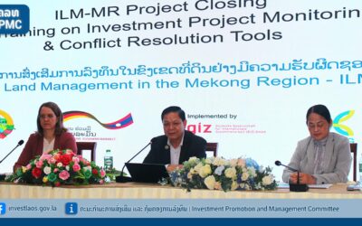 ພິທີຝຶກອົບຮົມການນໍາໃຊ້ເຄື່ອງມືຕິດຕາມໂຄງການຜ່ານມືຖື ຂອງໂຄງການ ສົ່ງເສີມການລົງທຶນໃນຂົງເຂດທີ່ດິນຢ່າງມີຄວາມຮັບຜິດຊອບ (ILM-MR/GIZ)