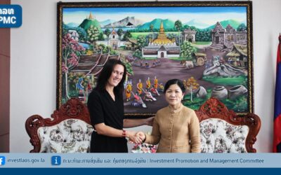 H.E. Mme Phonevanh OUTHAVONG, Deputy Minister, Vice President of the Investment Promotion and Management Committee, Standing Member   welcomed Ms. Dagmar Zwebe, Country Representative of the Global Green Growth Institute (GGGI), and her team
